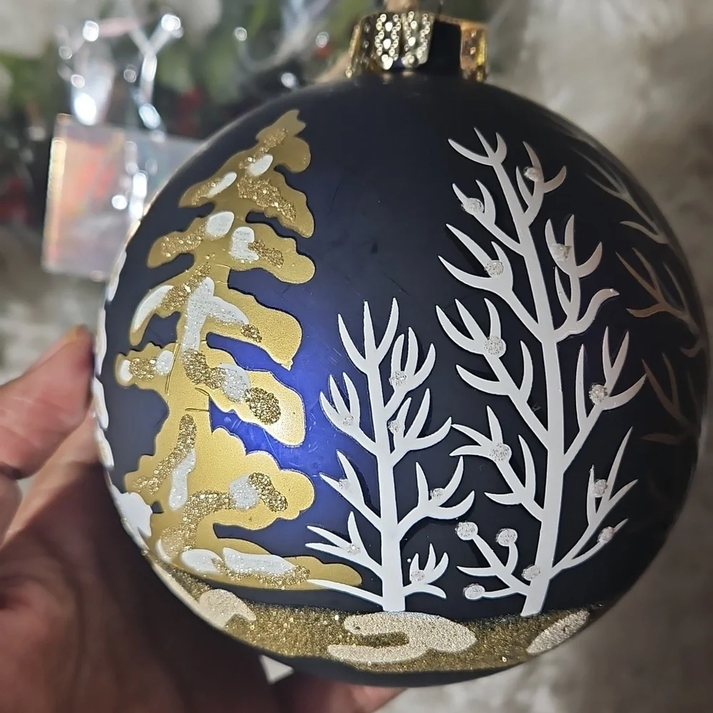 Hand Crafted Upcycled Christmas Tree Ornaments Gold